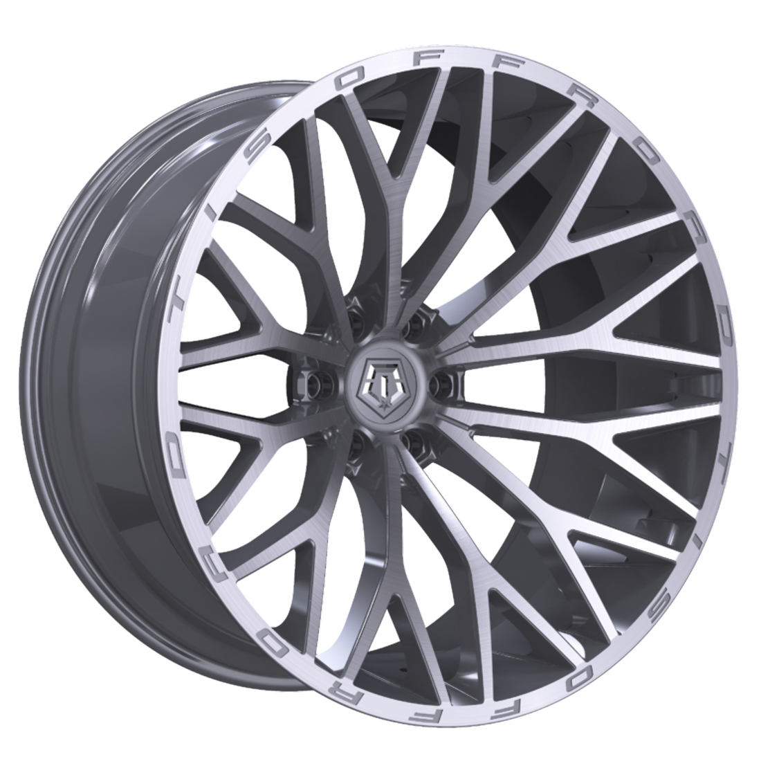 TIS Wheels 566BSM Silver with Brushed Face and Lip 18x9 18mm Offset 6x139.7 (6x5.5)