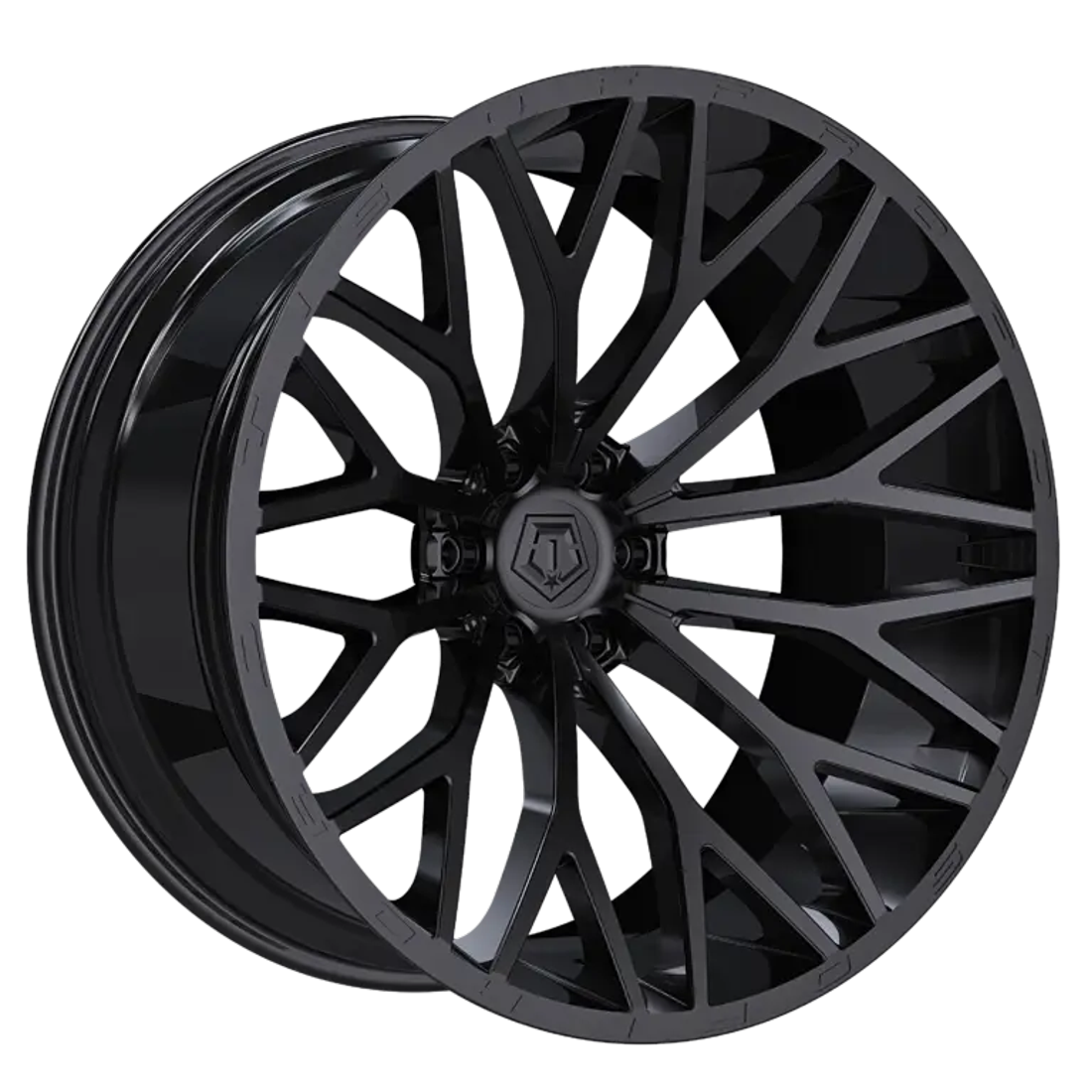 TIS Wheels 566B Gloss Black 24x12 -44mm Offset 8x180
