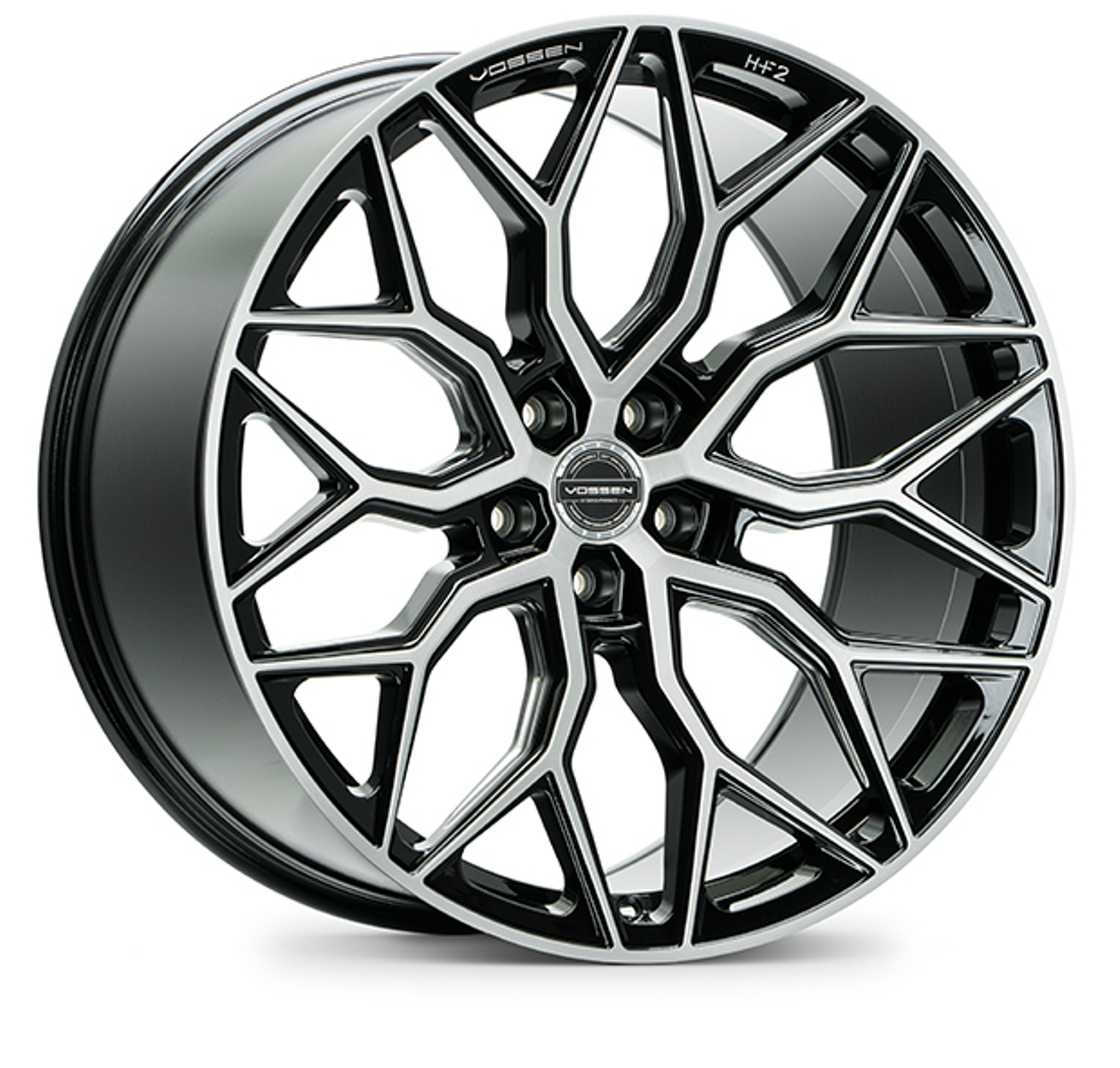 Vossen Wheels HF-2 Brushed Gloss Black 24x10 15mm Offset 5x130