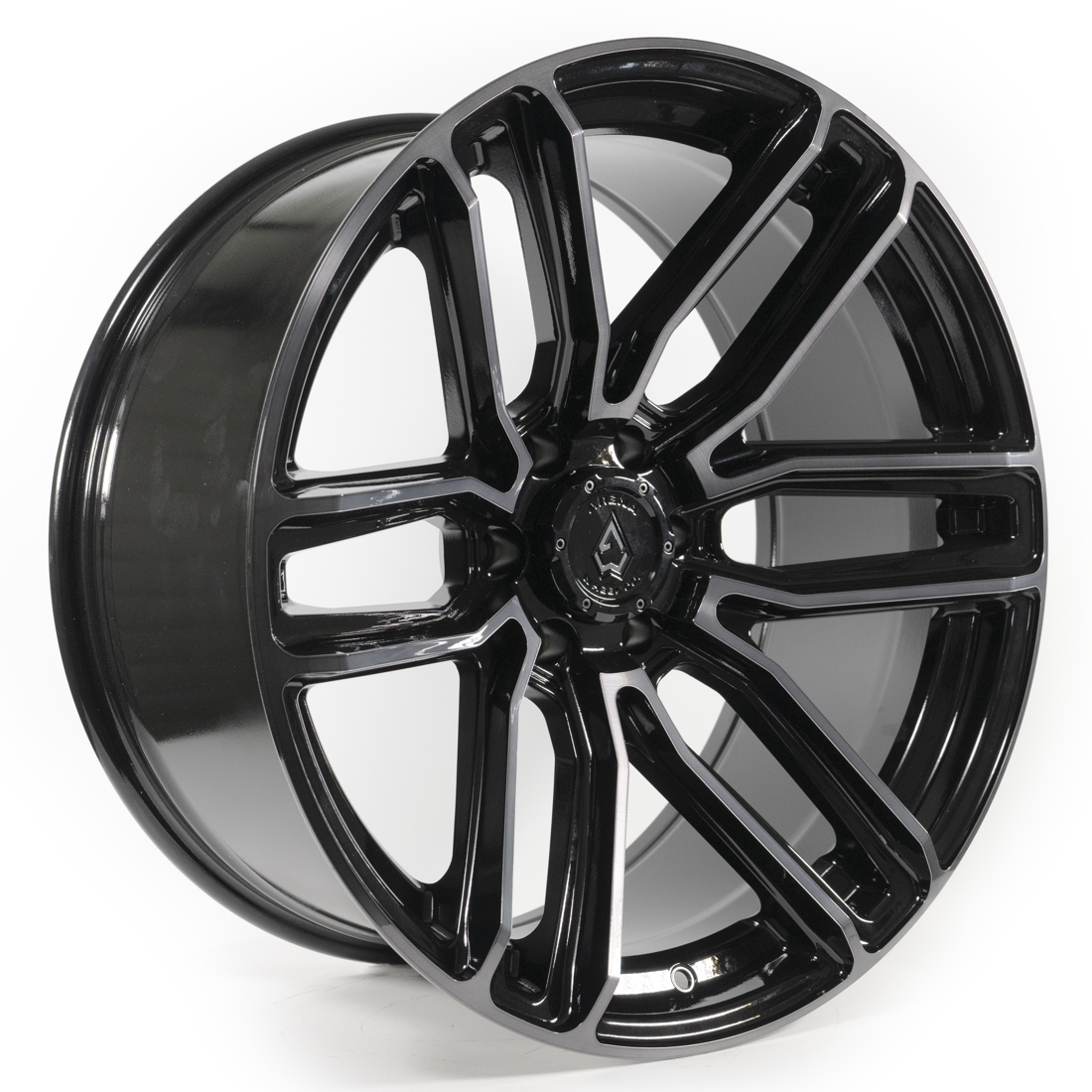 Arena Wheel Co Wheels Supreme A111 Gloss Black Brushed DDT Face Clear 20x9 20mm Offset 6x139.7 (6x5.5)
