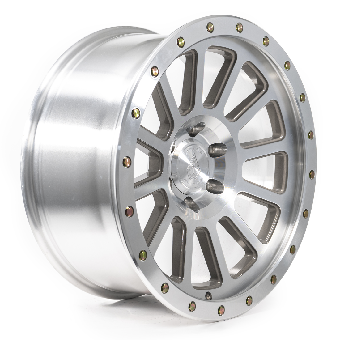 Arena Wheel Co Wheels Ammo A105 Bright Machined with Zinc Bolts 20x9 0mm Offset 6x139.7 (6x5.5)