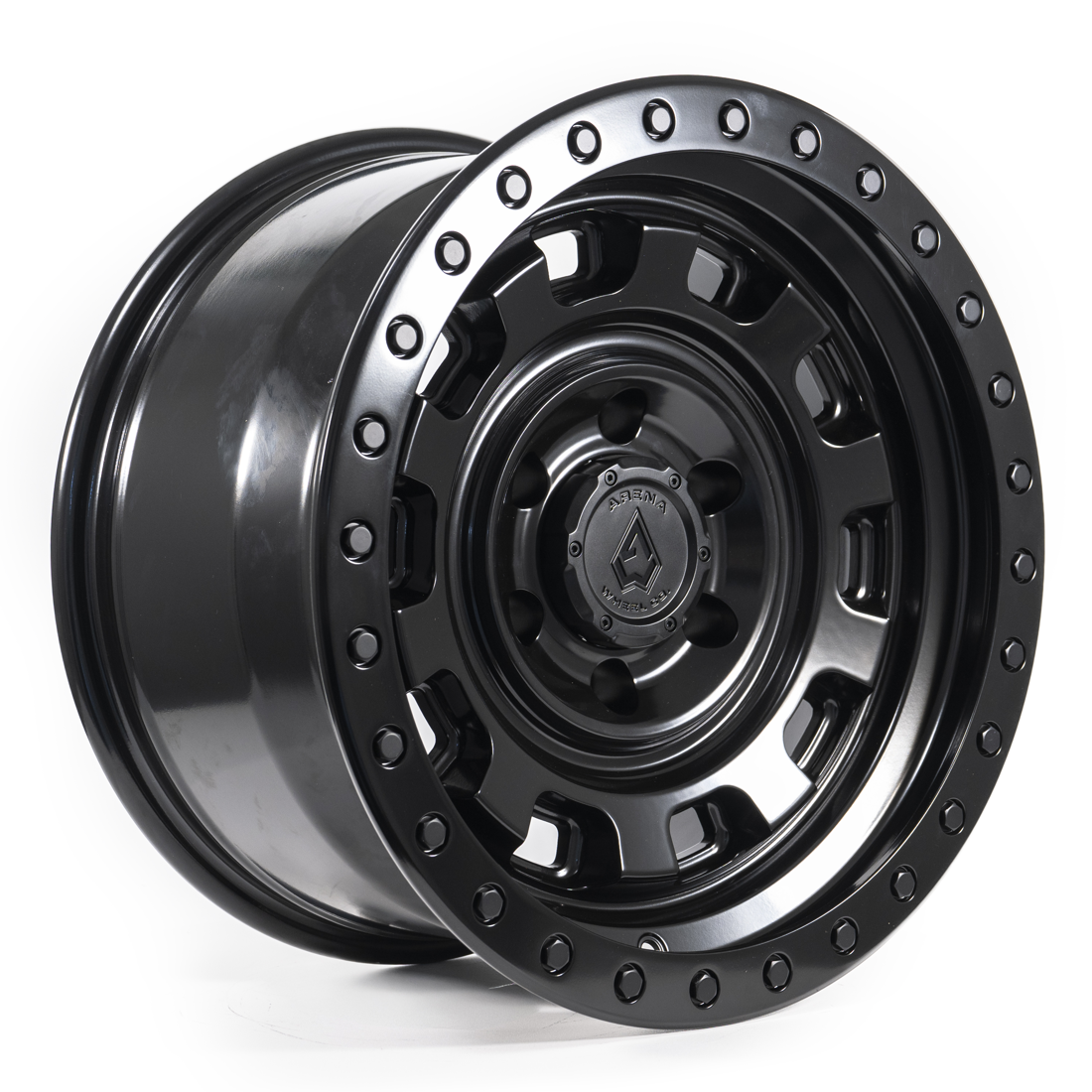 Arena Wheel Co Wheels Gunner A112 Satin Black 17x9 -12mm Offset 5x127 (5x5) 2007-2026 Jeep Wrangler / Gladiator