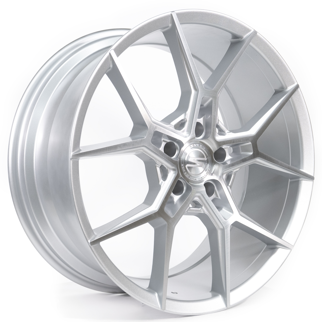 Select Precision Alloys Wheels Alpine S102 Gloss Silver Brushed 22x10 30mm Offset 6x135