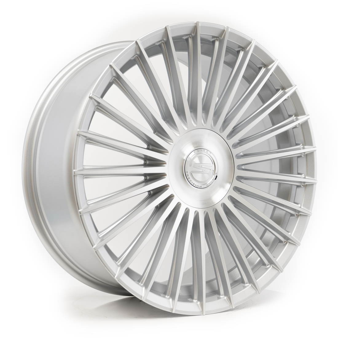 Select Precision Alloys Wheels Bristol S103 Gloss Silver Machined 24x10 20mm Offset 5x120
