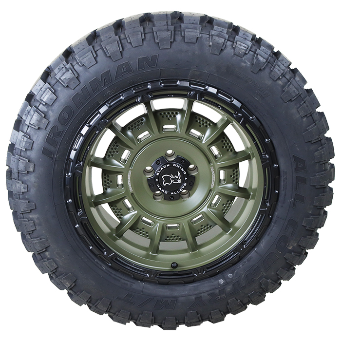 Black Rhino Legion Olive Drab Green Black Lip Ironman All Country M/T