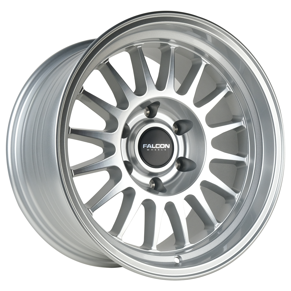 Falcon Offroad Wheels Stratos TX2 Silver with Machined Face 17x9 -12mm Offset 6x139.7 (6x5.5)