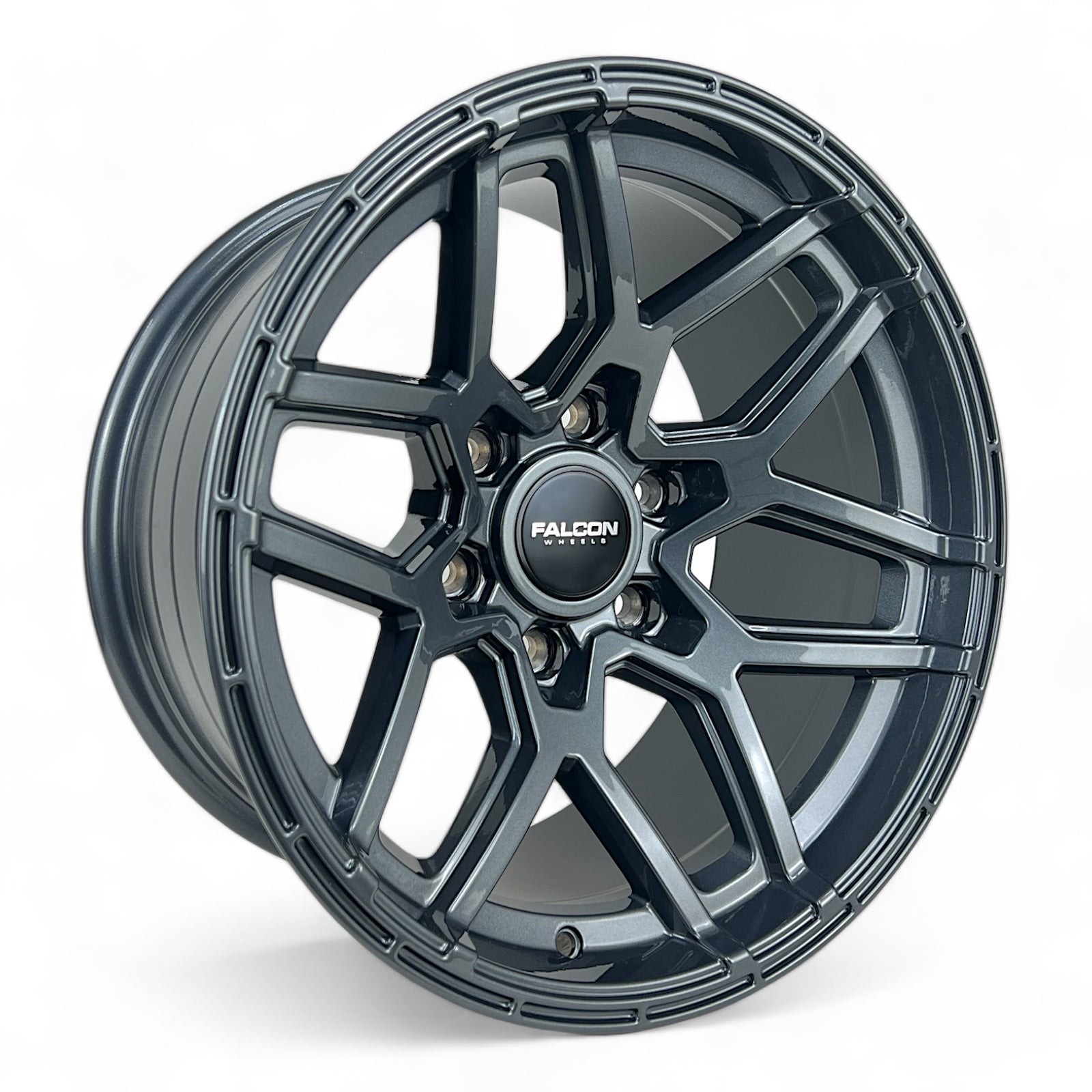 Falcon Offroad Wheels Atlas T9 Gloss Gunmetal 17x9 -15mm Offset 6x139.7 (6x5.5)