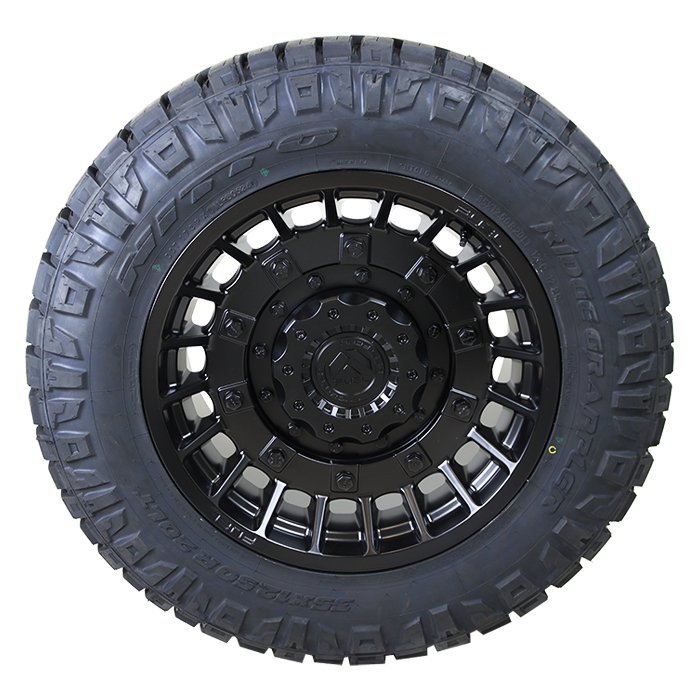 Fuel D723 Militia Matte Black Nitto Ridge Grappler
