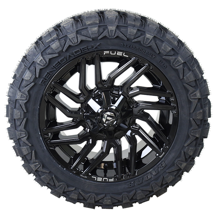 Fuel D776 Typhoon Gloss Black Radar Renegade X-MT