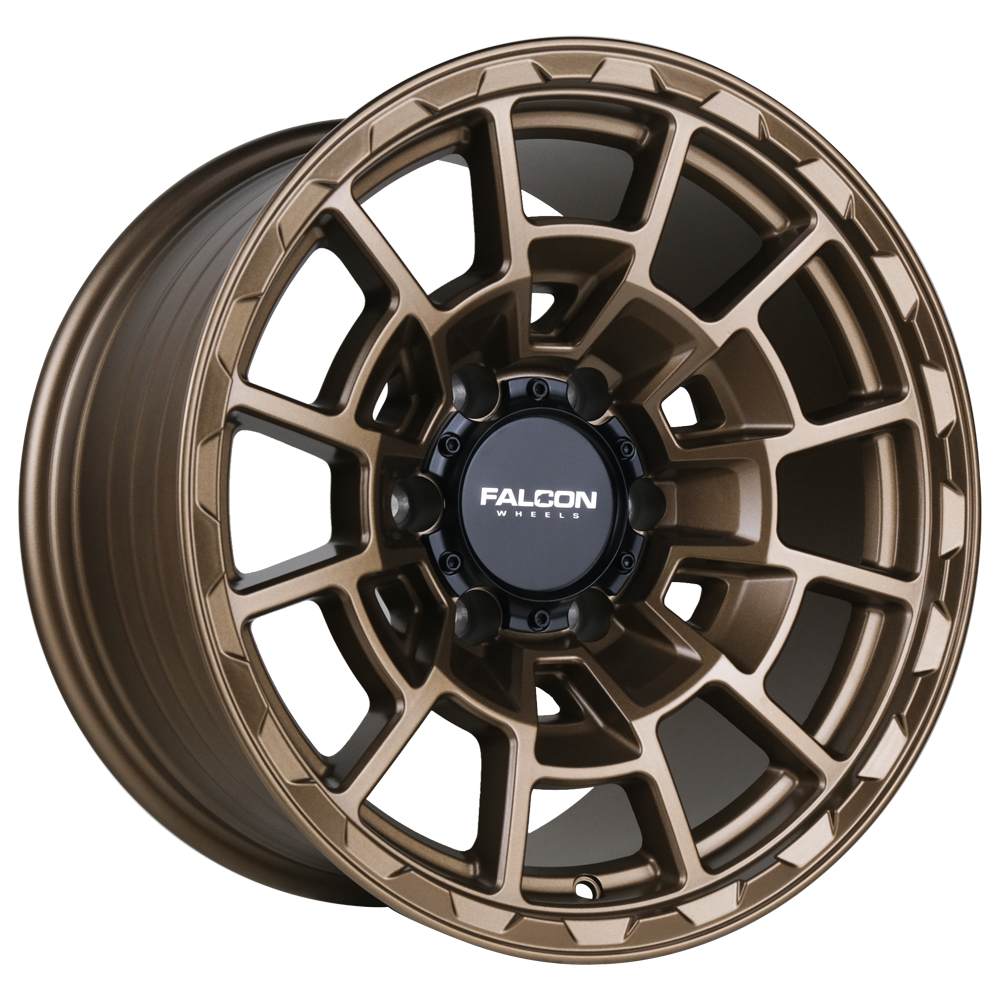 Falcon Offroad Wheels Spyder T4 Matte Bronze 17x9 -12mm Offset 6x139.7 (6x5.5)