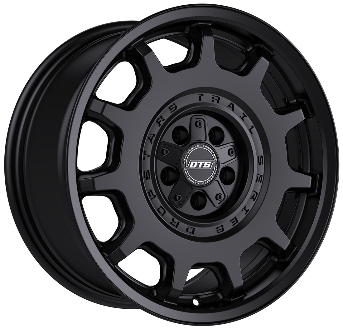 Dropstars Trail Series Wheels 607SB Satin Black 17x8 35mm Offset 5x108,5x114.3 (5x4.5)