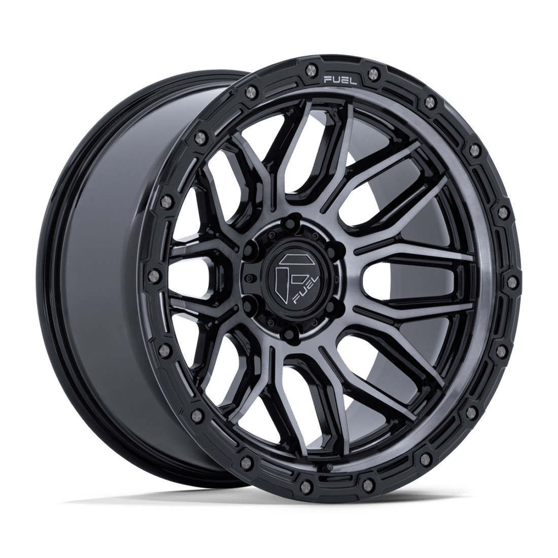 Fuel Offroad Wheels Surge FC881 Gloss Black Machined with Gray Tint 17x9 1mm Offset 6x139.7 (6x5.5)