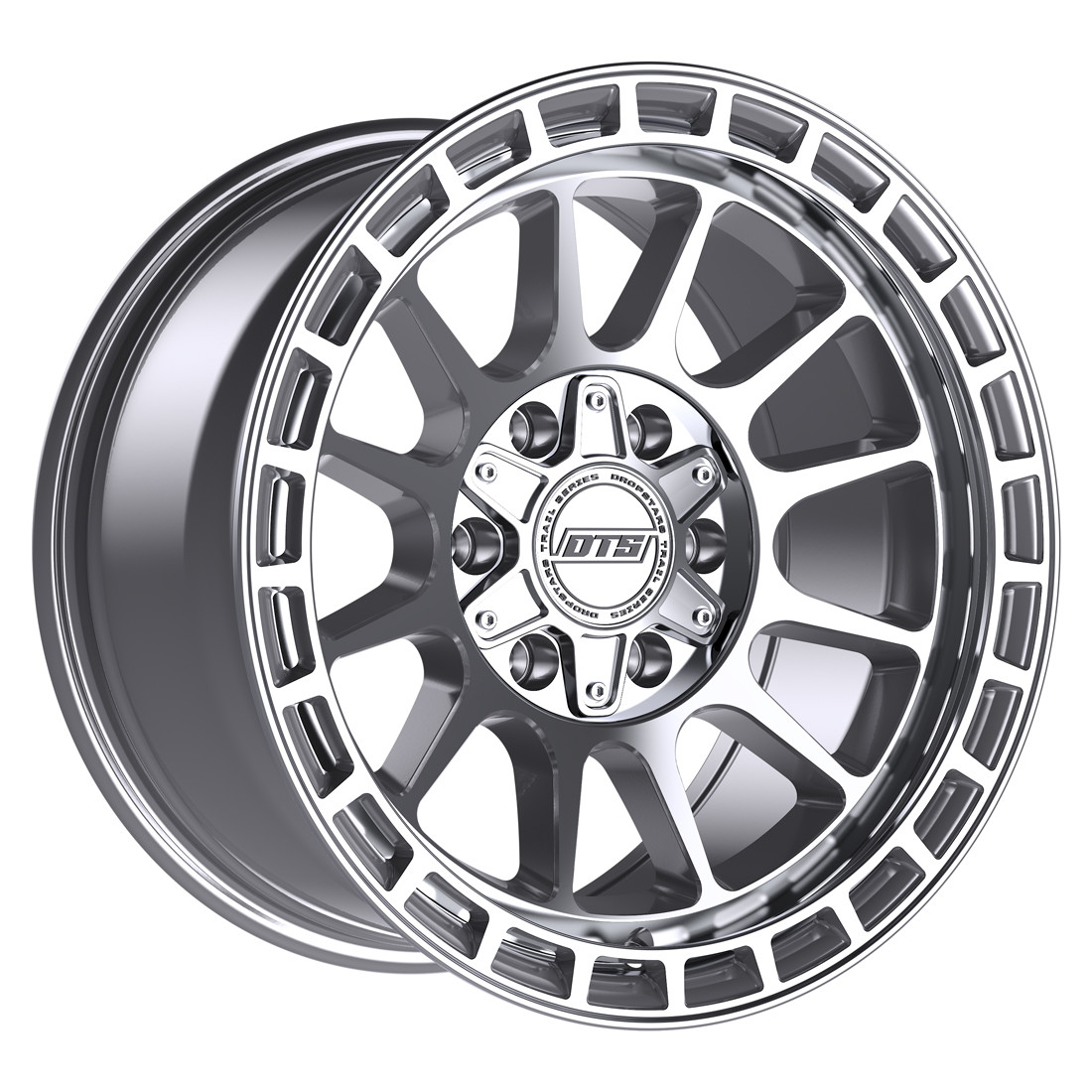 Dropstars Trail Series Wheels 606MS Machined And Silver 20x9 0mm Offset 8x180