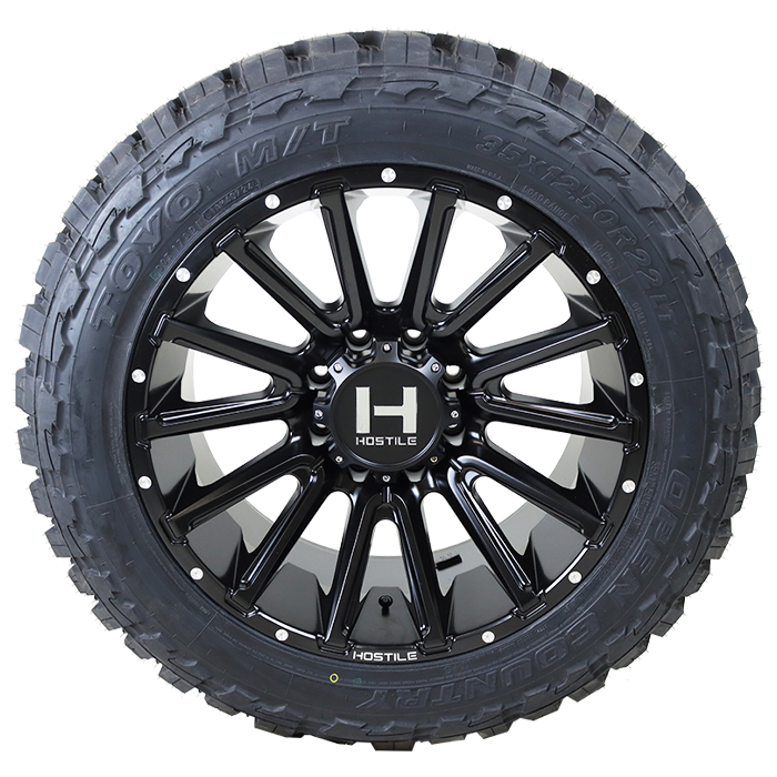 Hostile H123 Typhoon Asphalt Toyo Open Country M/T