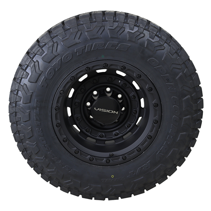 Vision 403 Tactical Satin Black Toyo Open Country R/T Trail