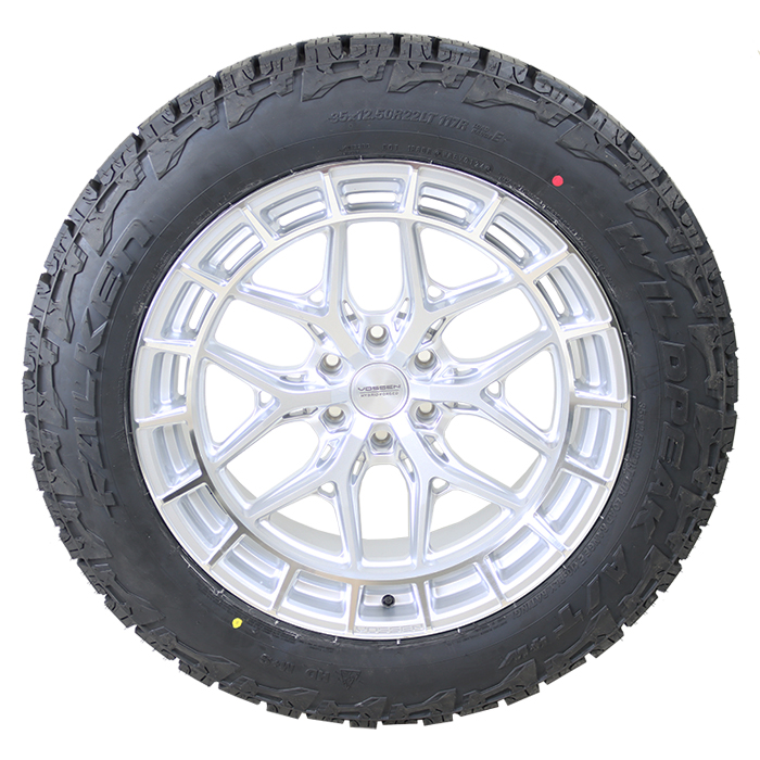 Vossen HFX1 Silver Polished Falken Wildpeak AT4W