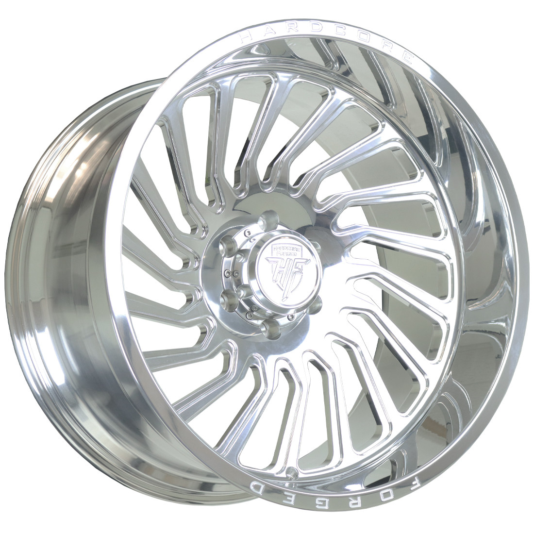 Hardcore Offroad Wheels HF Maniac Forged Polished 24x14 -76mm Offset 8x180
