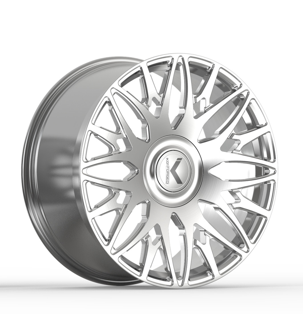 KG1 Forged Wheels Trident KL014 Brushed 24x10 30mm Offset 6x135