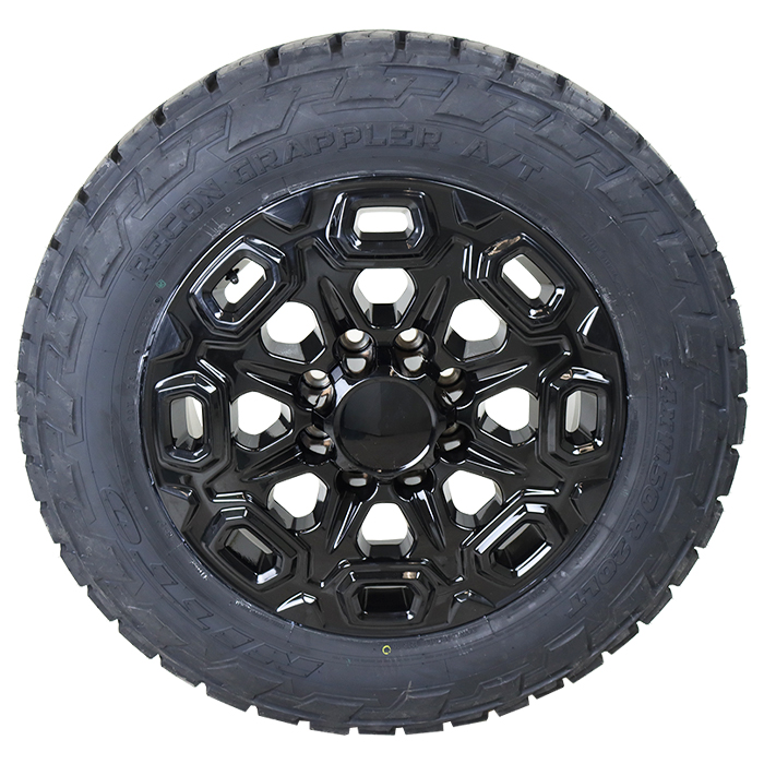 OE Wheels CV64B Gloss Black Nitto Recon Grappler A/T