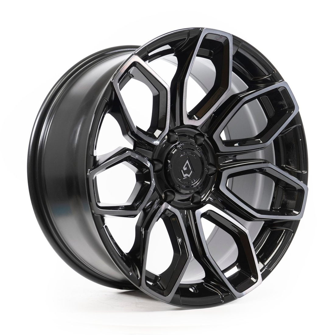 Arena Wheel Co Wheels Cobra A116 Gloss Black Brushed DDT Face Clear 20x10 -18mm Offset 6x135