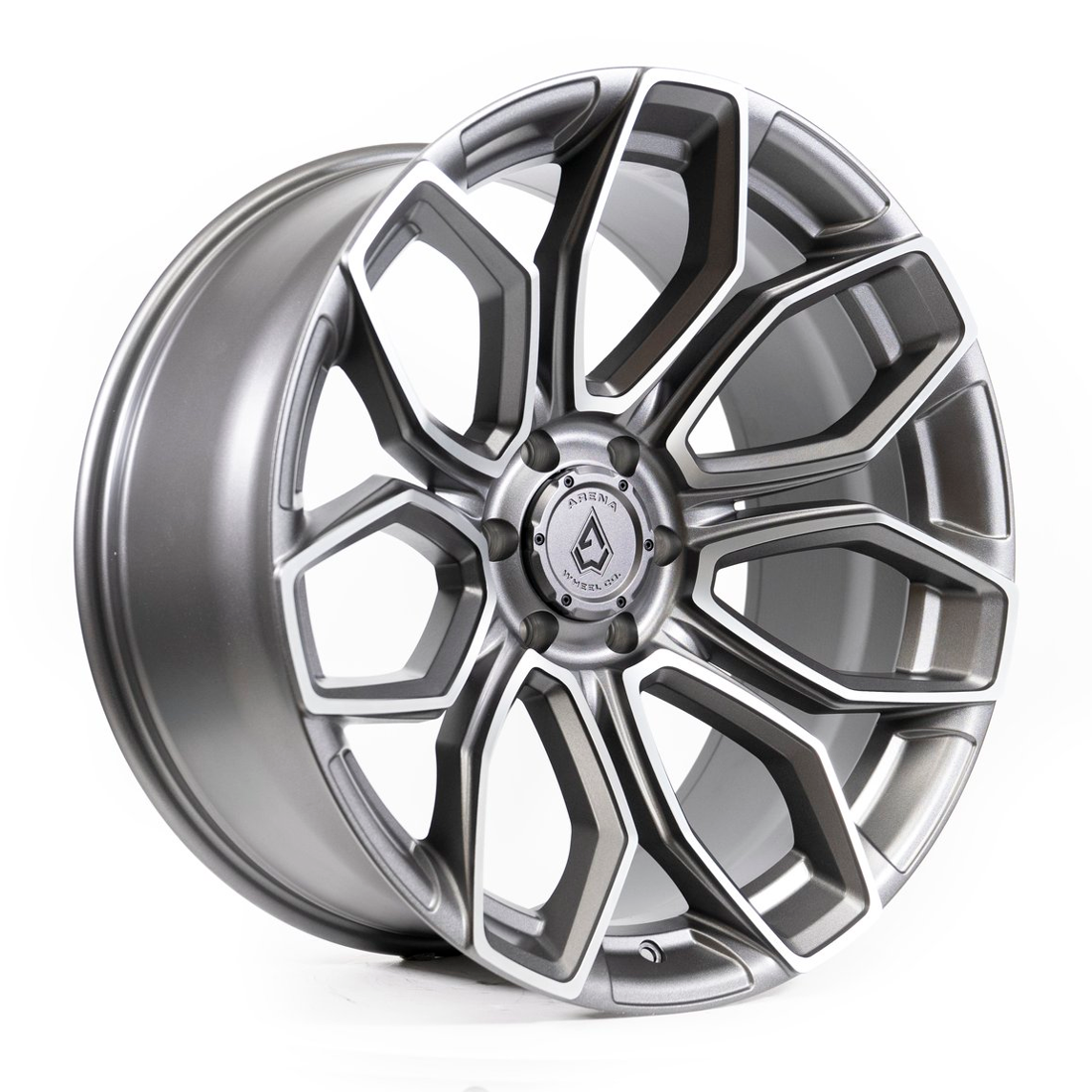 Arena Wheel Co Wheels Cobra A116 Gunmetal Machine Clear Coat 20x9 20mm Offset 6x135