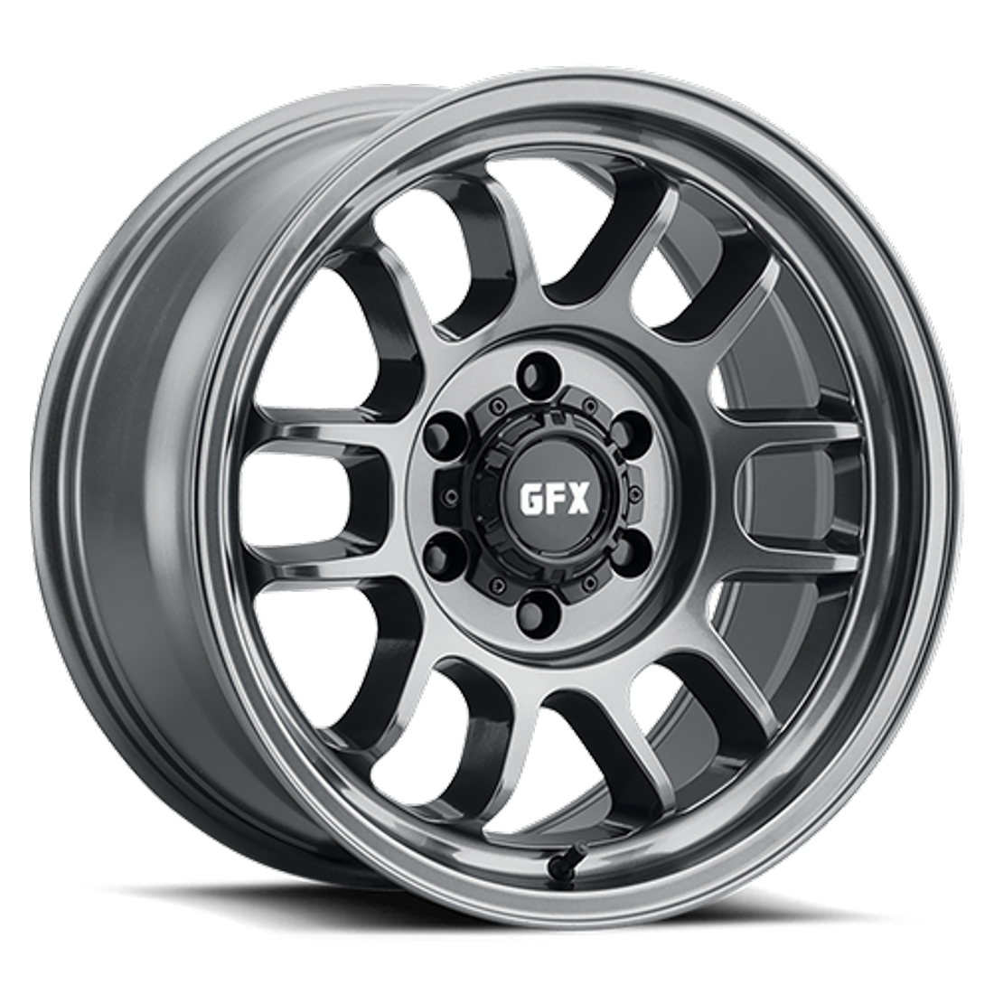 G-FX Wheels TR28 Gloss Gun Metal 17x8.5 18mm Offset 6x135,6x139.7 (6x5.5)