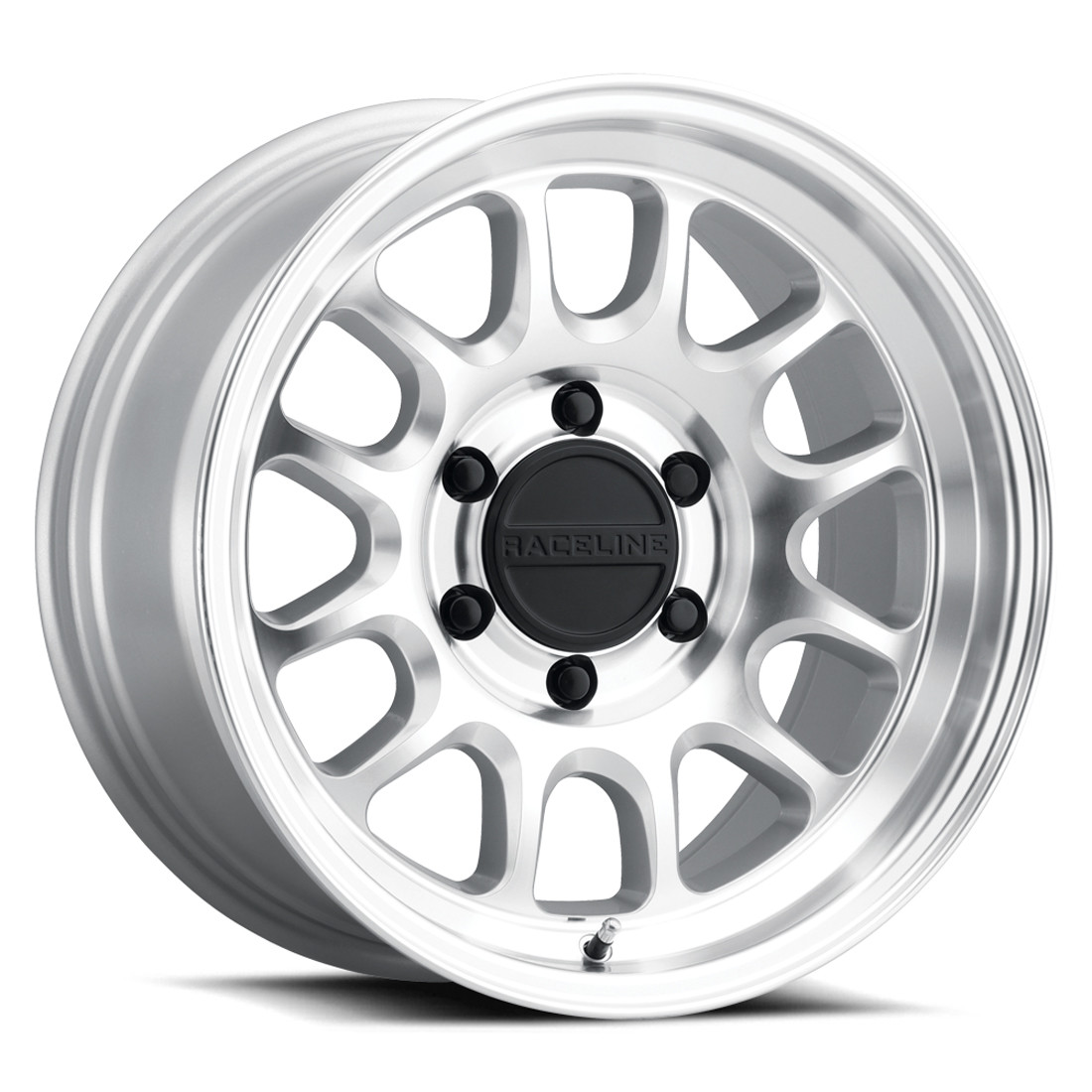 Raceline Wheels Rogue 958MC Machined CC 17x9 -12mm Offset 5x127 (5x5) 2007-2026 Jeep Wrangler / Gladiator