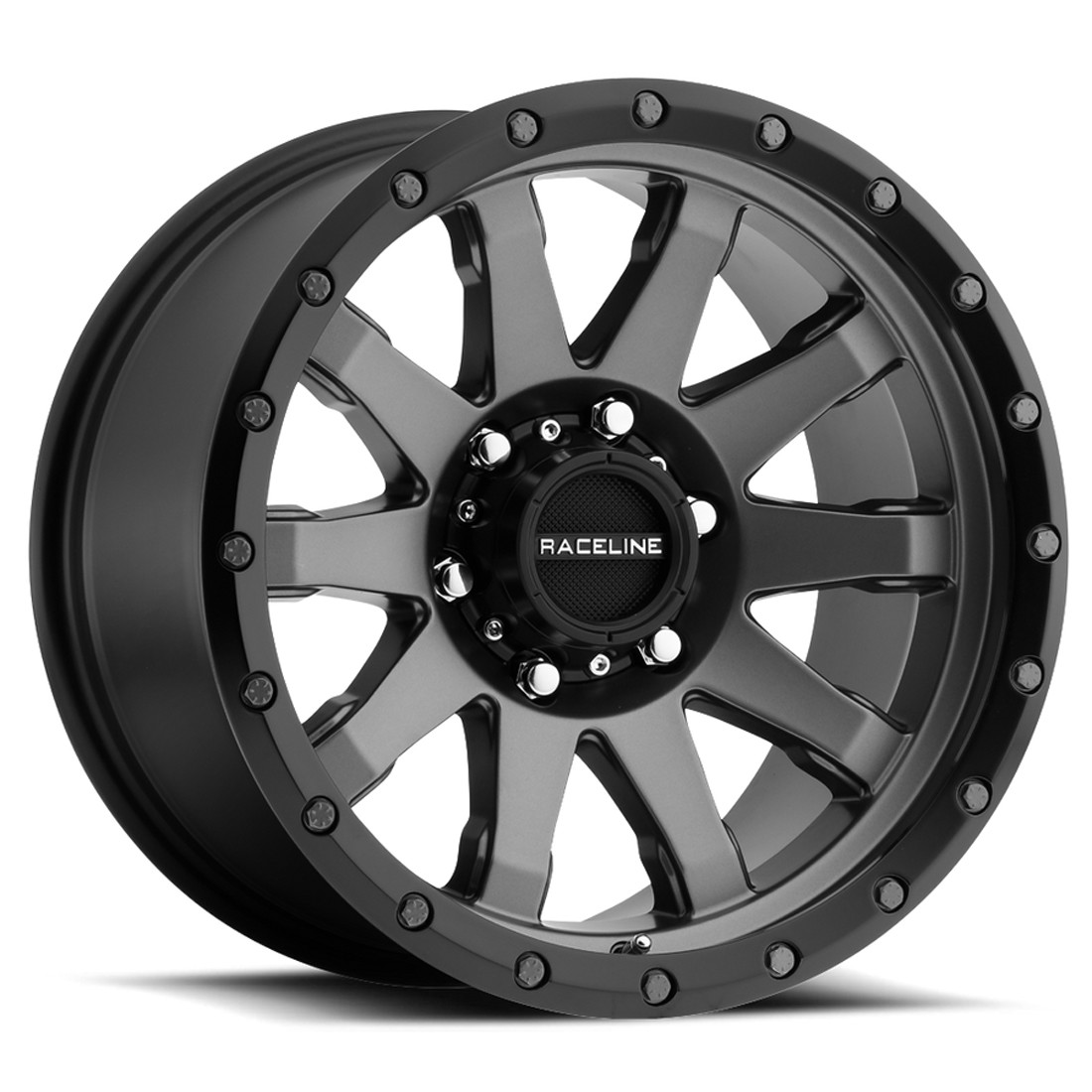 Raceline Wheels Clutch 934G Gun Metal 20x10 -19mm Offset 6x135