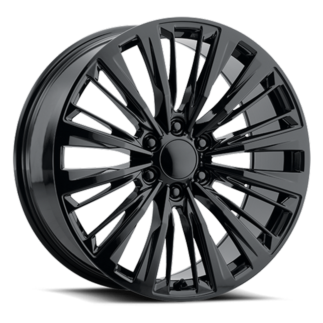 Voxx Replica Wheels ES5 Gloss Black 22x9 28mm Offset 6x139.7 (6x5.5)
