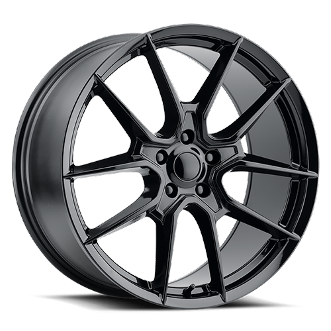 Voxx Replica Wheels FDH Gloss Black 20x10 48mm Offset 5x114.3 (5x4.5)