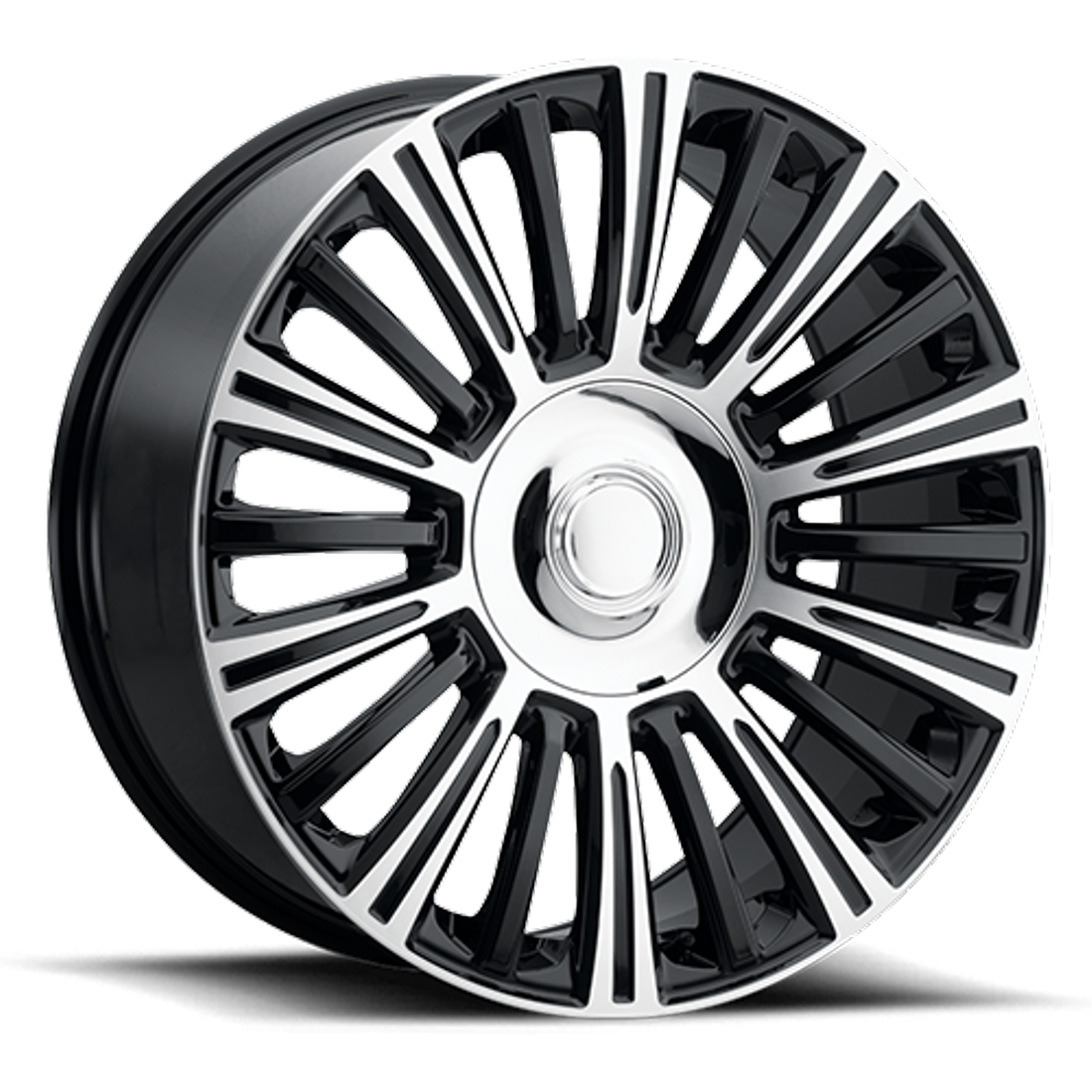 Voxx Replica Wheels ES4 Gloss Black Machined Face 24x10 28mm Offset 6x135,6x139.7 (6x5.5)