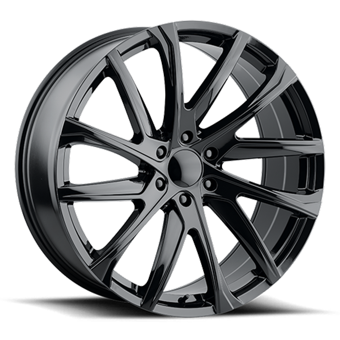 Voxx Replica Wheels ES3 Gloss Black 22x9 28mm Offset 6x139.7 (6x5.5)