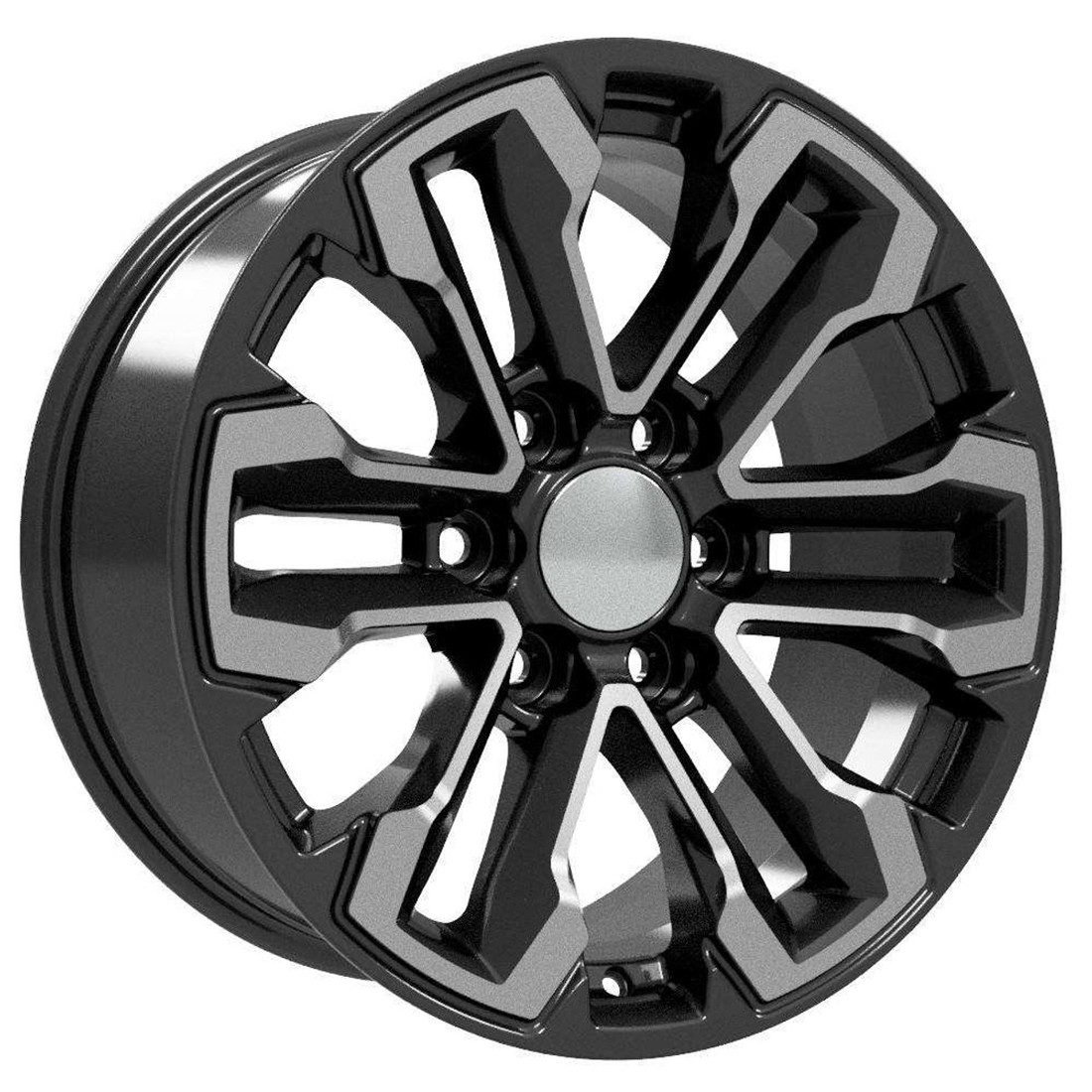 OE Wheels CV69 Gloss Black Machined 20x9 26mm Offset 6x139.7 (6x5.5)