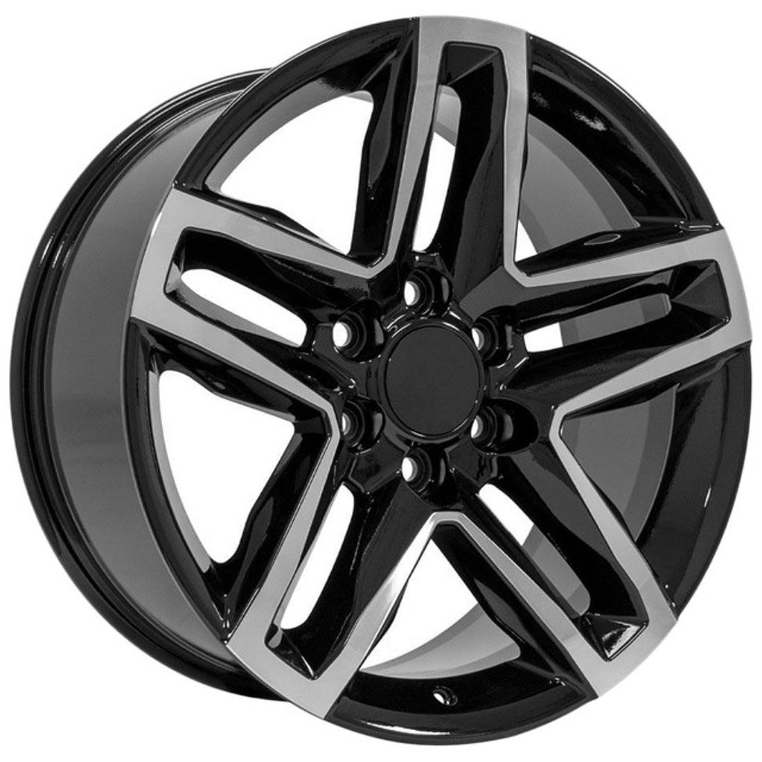 OE Wheels CV34 Gloss Black Machined 22x9 26mm Offset 6x139.7 (6x5.5)