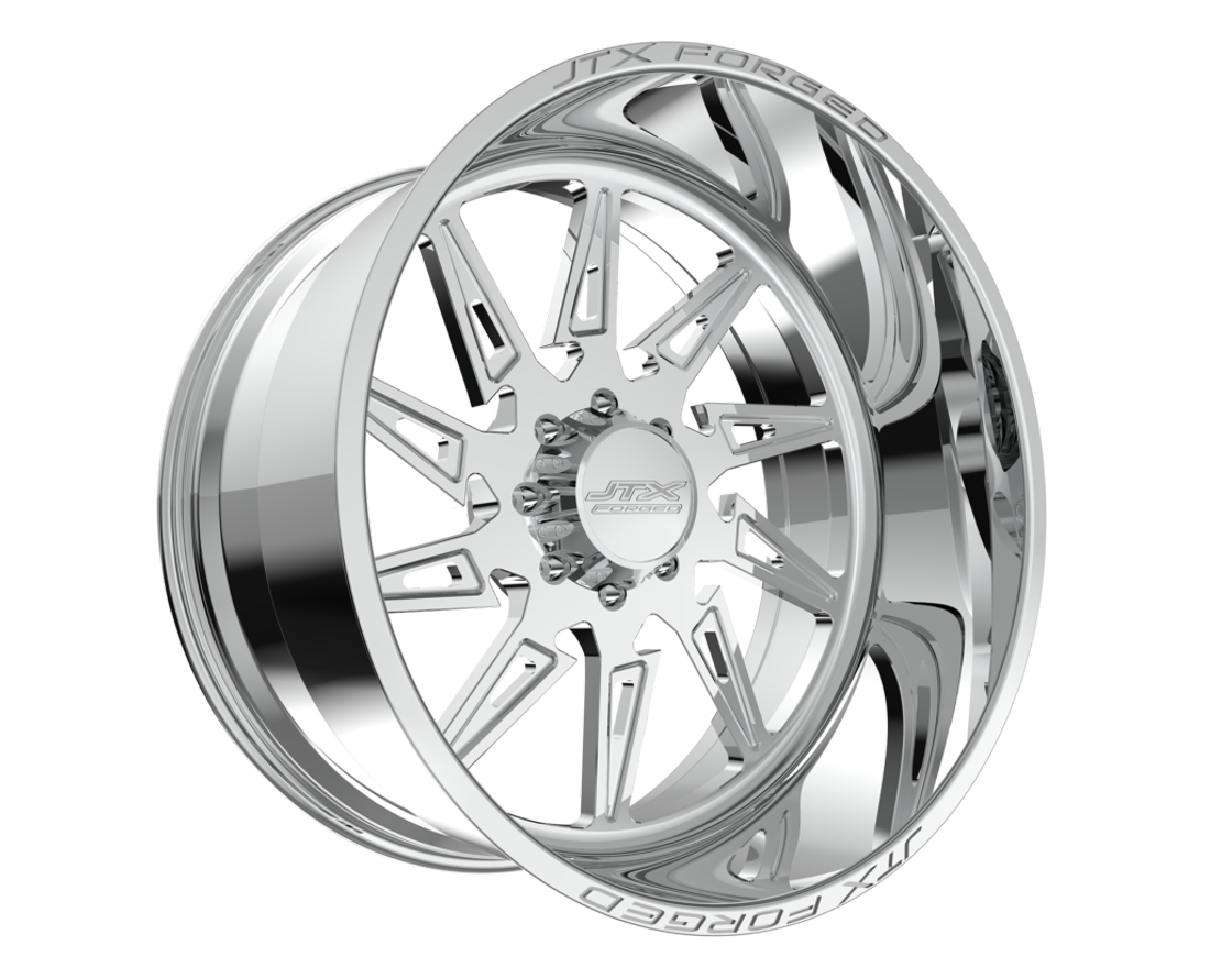 JTX Forged Wheels Scissor Polished 24x10 -18mm Offset 8x170