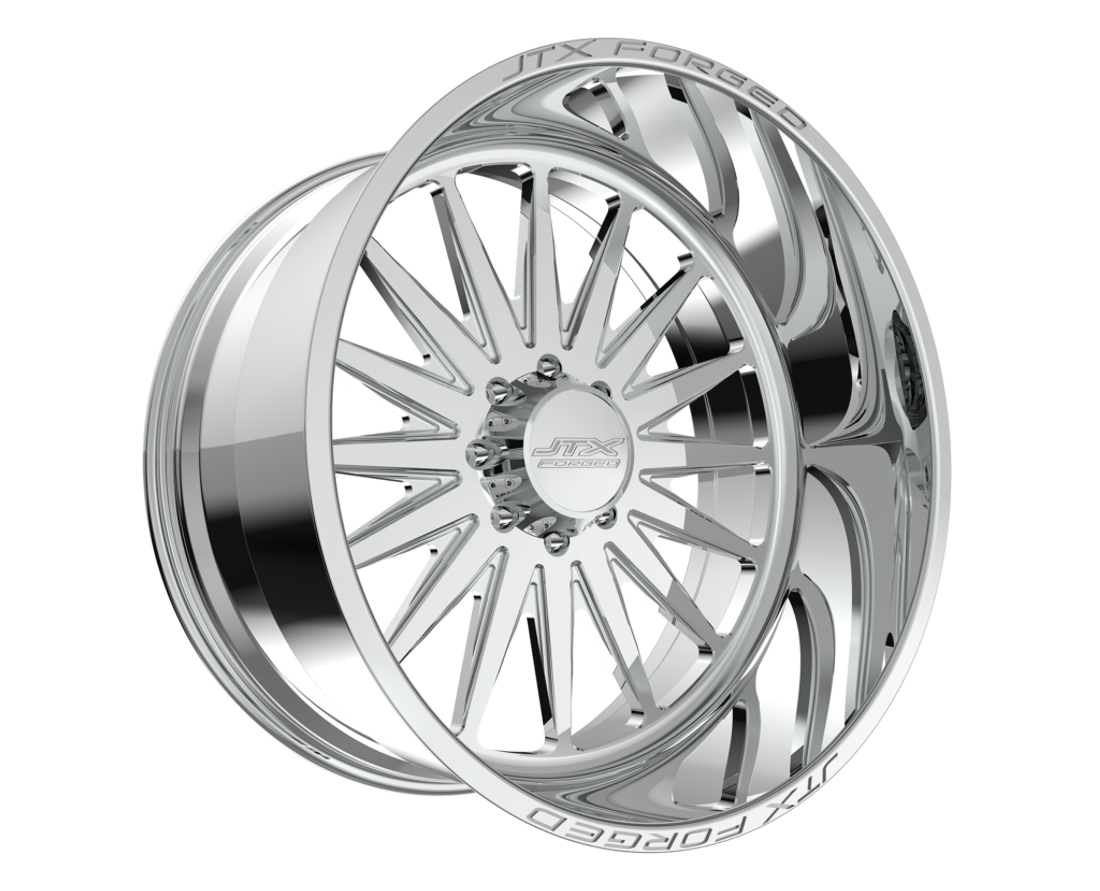 JTX Forged Wheels Inhibitor Polished 26x14 -76mm Offset 5x150