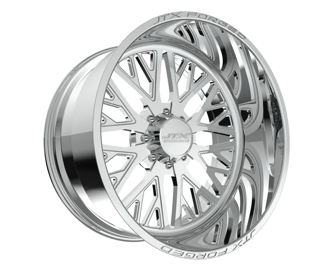JTX Forged Wheels Archetype Polished 28x16 -101mm Offset 5x135