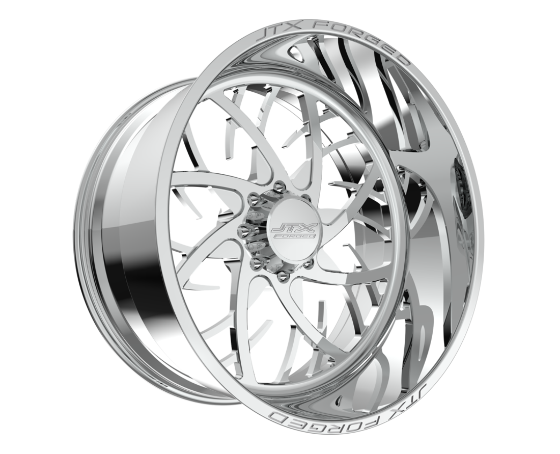 JTX Forged Wheels Fracture Polished 22x14 -73mm Offset 5x150