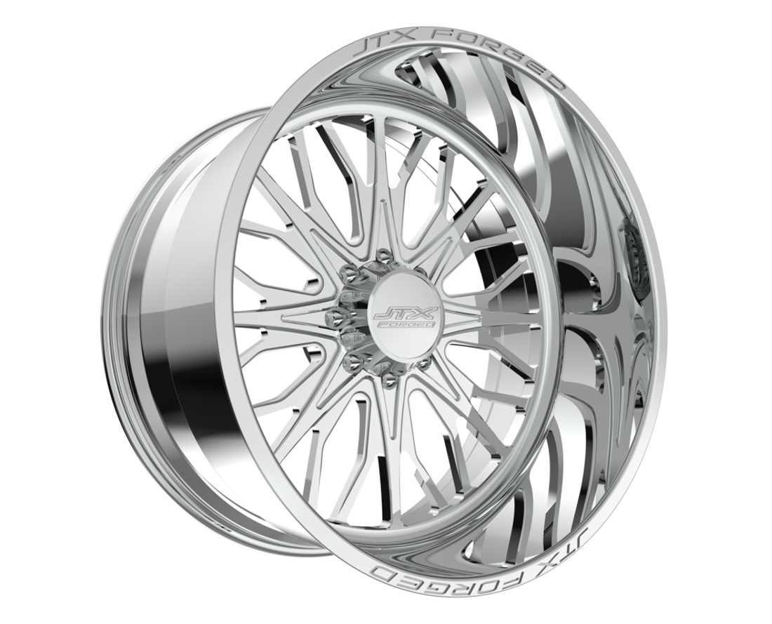 JTX Forged Wheels Intrepid Polished 26x14 -76mm Offset 8x170