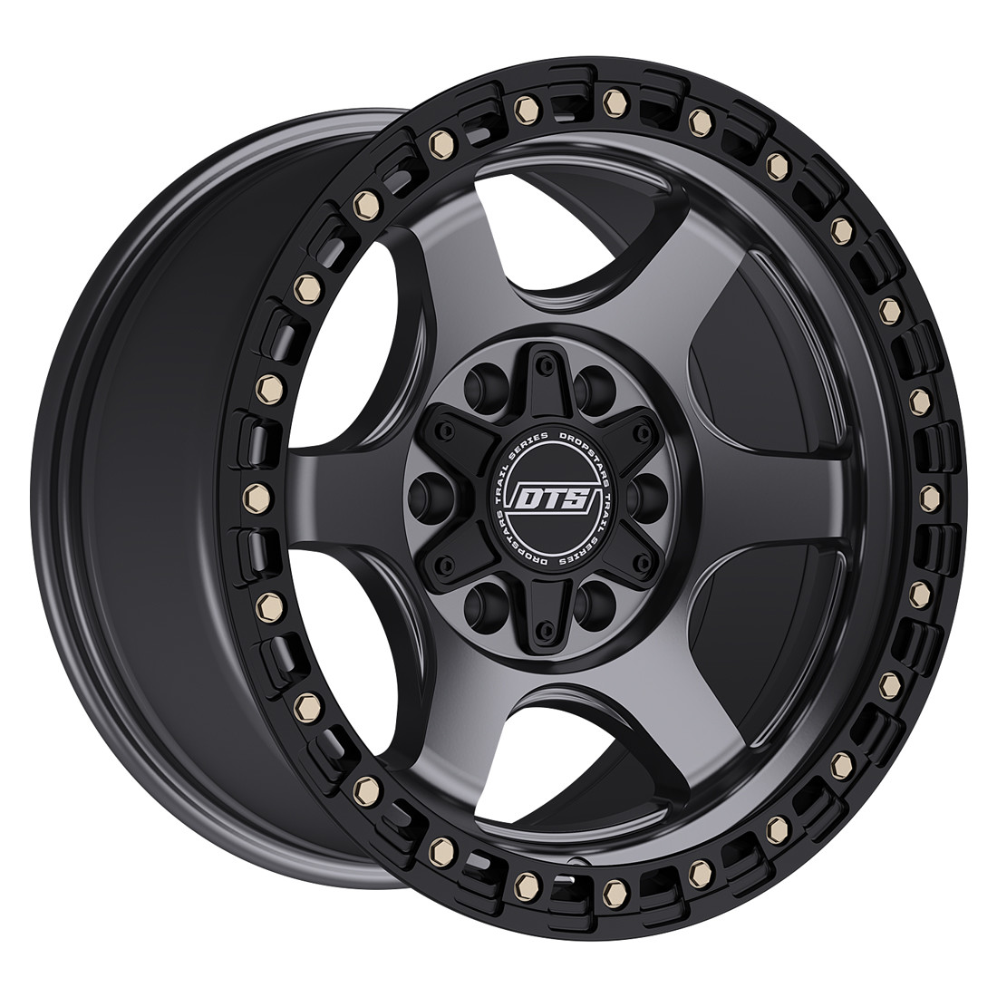 Dropstars Trail Series Wheels 604AB Anthracite With Black Ring 20x10 -19mm Offset 5x127 (5x5),5x139.7 (5x5.5)
