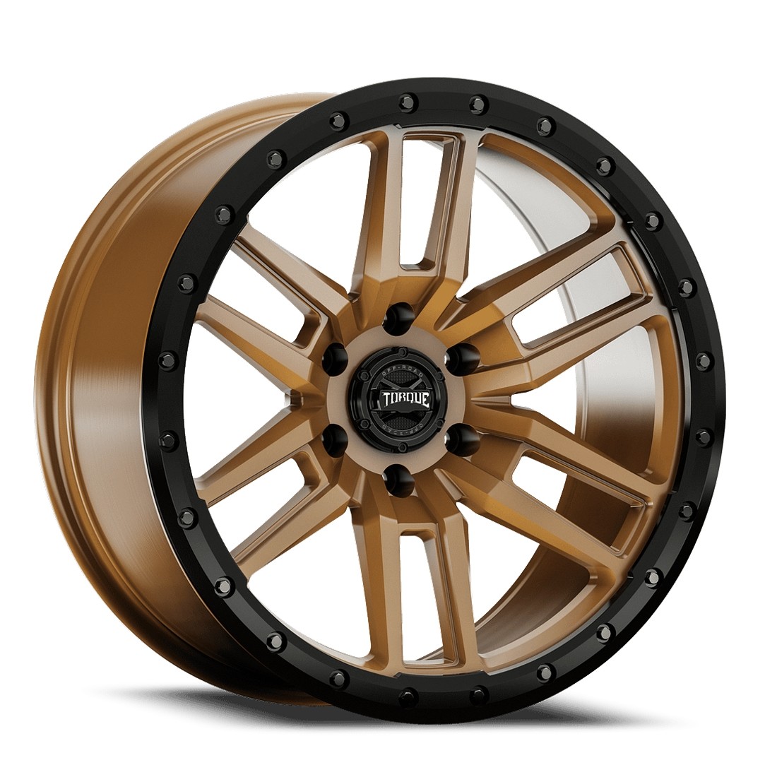 Torque Wheels Pritchett TW411C Satin Bronze Satin Black Lip 20x9 -12mm Offset 6x135