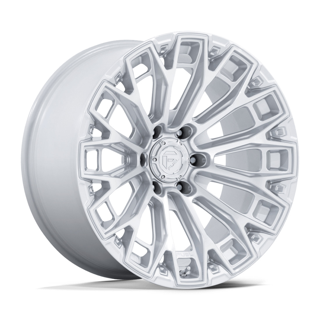 Fuel Offroad Wheels Trax FC882 Gloss Silver with Machined Face 18x9 1mm Offset 6x135