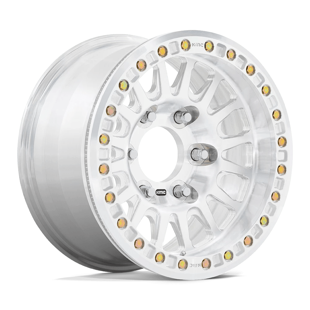 KMC Wheels Impact Forged Beadlock KM445 Raw Machined 18x9 25mm Offset 6x165.1 (6x6.5)