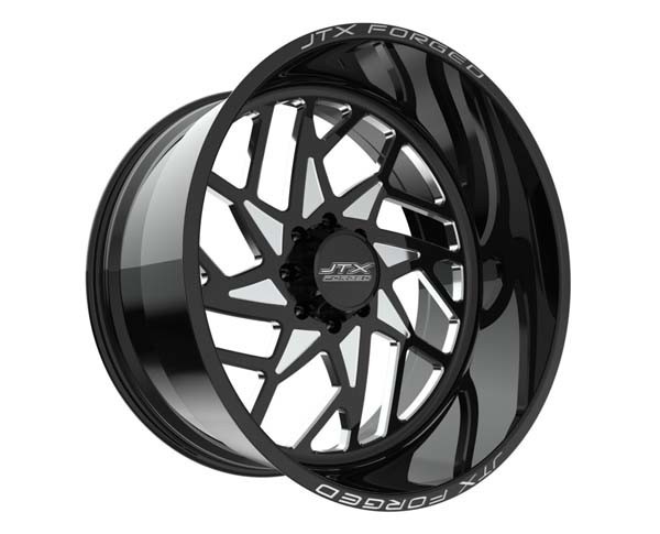 JTX Forged Wheels Chief Black Milled 22x10 -25mm Offset 5x127 (5x5)