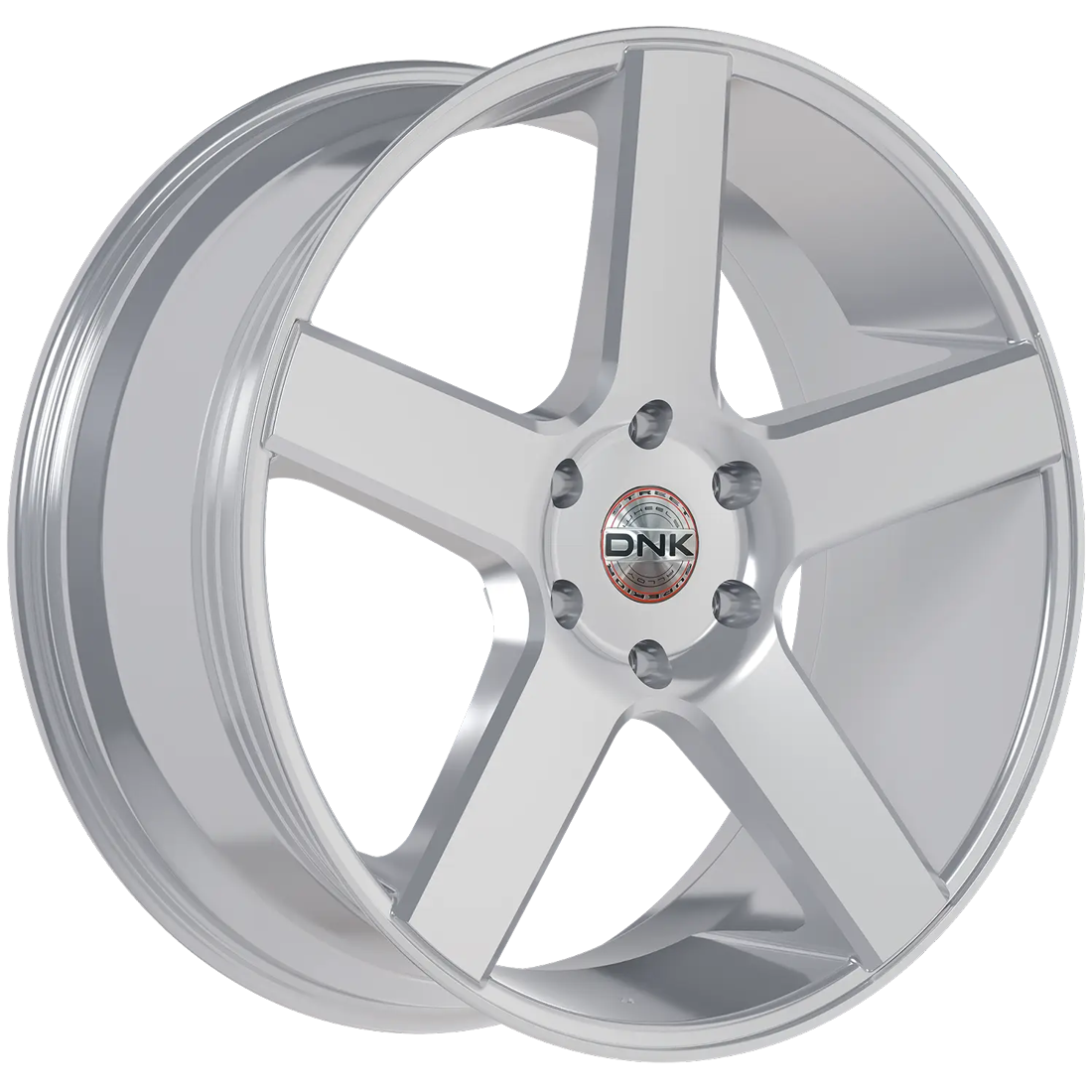 DNK Street Wheels 708 Silver Machined 24x10 25mm Offset 6x139.7 (6x5.5)