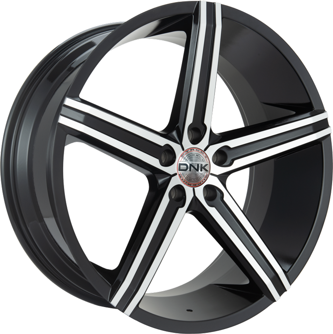 DNK Street Wheels 705 Gloss Black Machined 24x10 35mm Offset 6x139.7 (6x5.5)