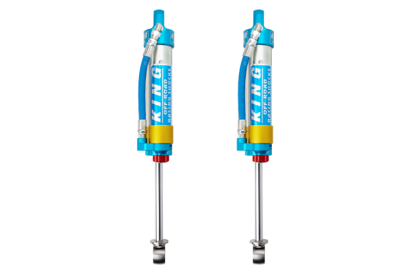 King Shocks | 05-10 Toyota Hilux Rear 2.5 Dia | Piggy Hose Reservoir Shock with Adjuster (Pair)