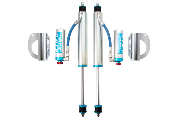 King Shocks | 89-97 Toyota Land Cruiser 80 Front | 2.5 Dia Remote Res Shock for 0-2in Lift with Adj (Pair)