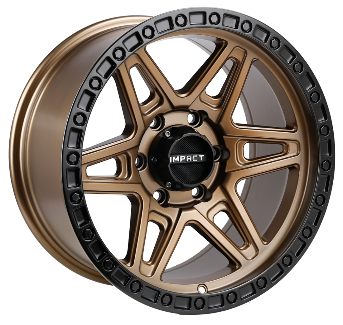 Impact Offroad Wheels 881 Bronze Black Ring 17x9 0mm Offset 6x139.7 (6x5.5)