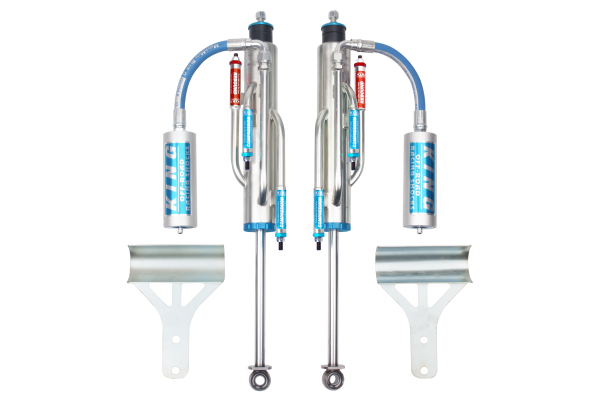 King Shocks | 07-18 Jeep Wrangler JK Front 2.5 | Dia Hose Remote Bypass Shock 0-2in Lift (Pair)